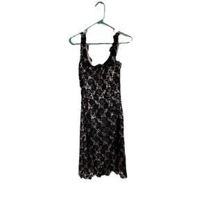 JS Boutique Womens Black Lace & Sequin Cocktail Dress Size 4